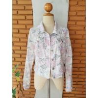 ราคา แจ๊คเก็ตยีนส์สีขาวลายดอก Mossimo (1365964433)