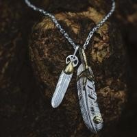 ราคา 925 sterling silver 'カ Seiko Eagle Claw Feather สร้อยคอจี้ All-match สำหรับผู้ชายและผู้หญิง (26972989720)
