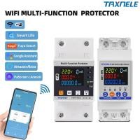 ราคา Taxnele 63A TUYA WiFi Smart Earth Leakage Voltage Protector Circuit Breaker Energy Power kWh Meter (51703277494)