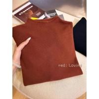 ราคา Hua Qing Mu นม fufu นุ่มข้าวเหนียวถักเสื้อแขนยาว Bottoming เสื้อกันหนาวผู้หญิงฤดูหนาวเวอร์ชั่นเกาหลี Simple Top ด้านใน Match 1580 (46953113588)