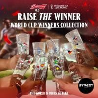 ราคา แก้วบัดไวเซอร์ Budweiser World Cup Limited Edition 2022 ขนาด 500ml. (22608971458)