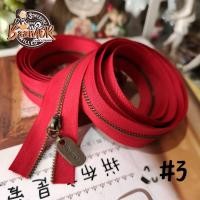 ราคา #3 ซิป + หัวซิป Handmade ฟันทองเหลืองรมดำ (มีให้เลือกหลายขนาด) ซิปตัด ซิปควิลท์ ซิปฟันเหล็ก เบอร์ 3 สีแดง (6632773634)