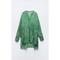 ราคา Zara เสื้อ ผ้าชีฟอง เสื้อยาว สภาพดีค่ะ (52100202129)