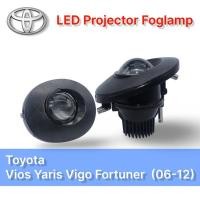 ราคา LED Projector Foglight for Toyota Vigo Fortuner Vios Yaris (06-12) 6000K ไฟตัดหมอก LED Projector (23369951950)