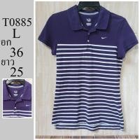 ราคา เสื้อโปโล แบรนด์แท้ มือสอง ไซส์ L อก 36 ยาว 25 รหัส T0885 (27565639108)