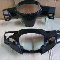 ราคา (สีดำเงา) หน้ากากหน้า-หน้ากากหลัง เวฟ 125S ครอบไม ครอบหลังแฮนเดิม รุ่นหัวเถิก สีดำ (25654306771)