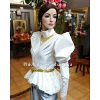 ราคา เสื้อลูกไม้ เสื้อไทยประยุกต์เสื้อไทยสมัยร.5 (24920650145)