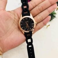 ราคา Coach 14502378 Maddy Rosegold Plated Rubber Strap (671277258)