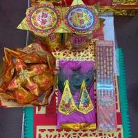 ราคา ชุดไหว้เจ้าที่ ชุดส่งเจ้า ชุดรับเจ้า กระดาษไหว้เจ้า (7331697308)