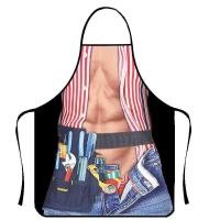 ราคา พร้อมส่งจากไทย ผ้ากันเปื้อนลาย sexy ช่างตัดผม No.125 (23962293716)