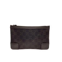 ราคา GUCCI Pouch pouch_GG denim BRW All-over print Direct from Japan Secondhand (27593940235)