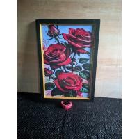 ราคา MAWAR MERAH ภาพวาดพิมพ์ลายดอกไม้ดอกกุหลาบสีแดง ตกแต่งผนัง พร้อมกรอบ plus ขนาด 65 ซม. 3, 45 ซม. (45451316144)