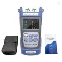ราคา มือถือ PON Power Meter เครื่องทดสอบไฟเบอร์ออปติกเครือข่ายสิบการจัดเก็บข้อมูล 1310nm 1490nm 1550nm วิดีโอ FTTX ONT OLT สัญญาณอุปกรณ์การวัด (29664917904)