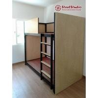 ราคา เตียงเหล็กสองชั้น เตียงโฮสเทล ปิดไม้เมเปิล ขนาด 3.5 ฟุต (3416408371)