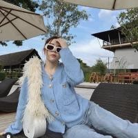 ราคา ส่งต่อเสื้อคลุมแบรนด์ Flat2112 (13381920190)