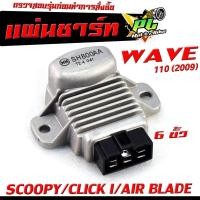 ราคา แผ่นชาร์จไฟ เวฟ/ เเผ่นชาร์ตไฟ มอเตอร์ไซค์ รุ่น WAVE 110 (2009 ท่อรอด)/SCOOPY/CLICK I/AIR BLADE/เเผ่นชาร์ตแบต ตัวควบคุมไฟ (24175100923)
