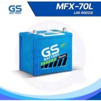 ราคา แบตเตอรี่รถยนต์ GS MFX70L 65D23 แบตเตอรี่รถยนต์ใหม่ GS Battery กึ่งแห้ง (Maintenance Free) MFX70 รถเก๋ง - 65 แอมป์ (19276625413)