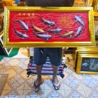 ราคา กรอบรูป ปลาคาร์ฟ 9 ตัว รวย รูปรวย ขนาด 35*77 ซม. ภาพติดผนัง ภาพแต่งบ้านมงคล รูปมงคล รูปมงคลจัดฮวงจุ้ย รูปปลา ปลามงคล ปลา (25761602359)