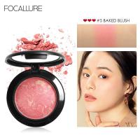 ราคา FOCALLURE PINKFLASH Baked Blush Face Blusher Makeup Powder - 6 สี (41215940188)