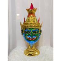 ราคา พ่อแก่ ฤาษี เพชรฉลูกัณฐ์ ขนาดครอบ งานกระดาษ ใส่ตาแก้ว ปิดทองเค ประดับพลอย เศียรครู เศียรเทพ พร้อมฐานไม้อัดสีแดงฟรี (3979997288)