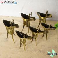 ราคา สิทธิ แก้วไวน์, ขวดไวน์จักรพรรดิ์จีนโบราณสามขา, กุณโฑเหล้าสีทองโลหะผสมวินเทจ (27810157143)