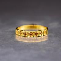 ราคา แหวนพลอยบุษราคัมน้ำทองบางกะจะ(Yellow Sapphire) เรือนเงินแท้ 92.5% ชุบทอง ไซด์นิ้ว56 หรือเบอร์ 7.5 US พร้อมใบรับประกันจาก (29943827379)