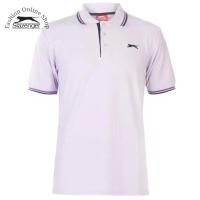 ราคา เสื้อยืดโปโลผู้ชาย Slazenger Tipped ไซส์ยุโรป (สี Lilac) (29943946614)