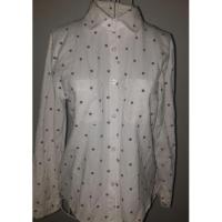 ราคา เสื้อเชิ้ตสีขาวลายจุดสีแดง (71414126)