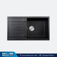ราคา EVE ซิงค์ล้างจาน 1 หลุม หินแกรนิต มีที่พัก รุ่น PRIME 860/500 สีดำ (หลุมขวา พักซ้าย) (28485535239)