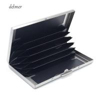 ราคา DELMER การ์ด Antimagnetic Case Antimagnetic กล่องบัตรเครดิตสแตนเลส 6 การ์ด Multi-card Bit การ์ดบัตรเครดิตอัลบั้ม Bank Card Case (46355083306)