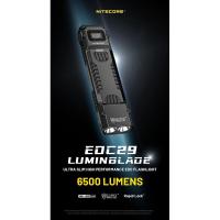 ราคา ไฟฉาย Nitecore EDC29 6500 Lumen USB-C Rechargeable Flat EDC Flashlight : สินค้ารับประกัน 1 ปี (28263473339)