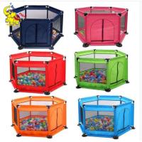 ราคา พร้อมส่ง คอกเด็ก คอกกั้นเด็ก คอกกั้นหกเหลี่ยม คอกผ้าตาข่าย 6เหลี่ยม พร้อมส่ง ของใช้เด็ก (19565951891)