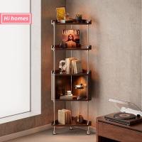 ราคา Hi homes-ชั้นวางของเข้ามุม ตู้เข้ามุมไม้เนื้อแข็ง ตู้โชว์สินค้า (41627673129)