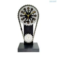 ราคา ซอค* นาฬิกาตั้งโต๊ะวินเทจเกียร์โบราณเหล็กเวลาโซ่รูปร่างนาฬิกาตั้งโต๊ะ (52051686829)