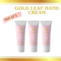 ราคา ชุดครีมทามือ Kinka Gold Hand Cream Sakura 3 ชิ้น（25ｇ✕3）｜ชุดของขวัญทองคำเปลวและสารสกัดจากดอกซากุระสำหรับผู้หญิง ชุดของขวัญยอดนิยม ครีมทามือ Sakura ขนาดเล็กไม่เหนียวเหนอะหนะสำหรับมือแห้ง (27093779438)
