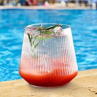 ราคา BDGF 1 ชิ้นพลาสติกโปร่งใสแว่นตาไวน์ยุโรปหกเหลี่ยมทอง Rimmed Wine แว่นตาบ้าน Whisky แว่นตาสีแดงแว่นตา TH (43753316853)