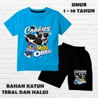 ราคา เสื้อผ้า ไวรัส ผลิตจากวัสดุนุ่มสําหรับเด็กชายและเด็กหญิง ขนมปังโอรีโอ บิสกิต เสื้อยืดเด็ก ชุดเด็กพรีเมี่ยม สกรีน DTF สีดํา cln (48455739248)