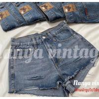 ราคา กางเกงยีนส์ขาสั้นเอว(S-38”) สูงงานป้ายBBJeansแบบขารุ่ยแต่งกรีดขาดหน้าขา (เอวสูงเหนือสะดือ 1.5 นิ้ว) (22872901789)