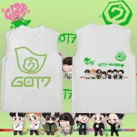 ราคา 【HOT】GOT7 เสื้อยืดแขนกุดสีดำ 2 สี กลับไปคอนเสิร์ต อัลบั้มกลับมา WINTER HEPTAGON แฟชั่นผ้าฝ้าย (42250981703)