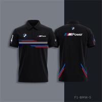 ราคา เสื้อโปโลผู้ชาย BMW แขนสั้น พิมพ์ลายแบบแข่ง สำหรับใส่กลางแจ้งและลำลอง (25397103425)