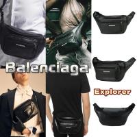 ราคา 100% ของแท้ Balenciaga Explorer หนังแกะวัสดุเอวกระเป๋า (25939961815)