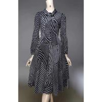 ราคา เดรสยาวลายจุดขาวดำแขนยาว (29671823332)