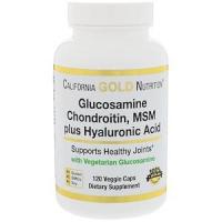 ราคา California Gold Nutrition, Glucosamine, Chondroitin, MSM Plus Hyaluronic Acid,120 Veggie Caps (7613163444)