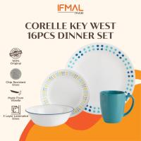 ราคา Corelle Key West 16 ชิ้นชุดอาหารเย็นชุดเสิร์ฟอาหารค่ําคลาสสิกชุดอาหารค่ํา Corelle (21784087718)