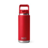 ราคา YETI RAMBLER 26 OZ BOTTLE WITH STRAW CAP RESCUE RED (41759422609)