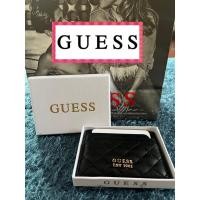 ราคา กระเป๋านามบัตรสีดำ หนังแท้ ยี่ห้อ GUESS ของแท้ 100% (24633180348)