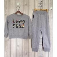 ราคา Uniqlo เซตกางเกงวอมสีเทของเด็ก (10961425352)