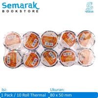 ราคา กระดาษไลน์ กระดาษม้วนแคชเชียร์เครื่องบันทึกความร้อน 80 x 50 มม. [1 แพ็ค] (43405799109)