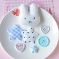 ราคา ชุดเสน่ห์สติกเกอร์กระต่ายดาวสีฟ้า7ชิ้นใช้ในการติดรองเท้าแตะข้ามรองเท้าแตะรองเท้าแตะรองเท้าแตะโฟม (44018327478)