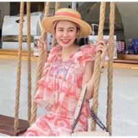ราคา เซ็ทขาสั้นงานป้ายpeony (19586471860)